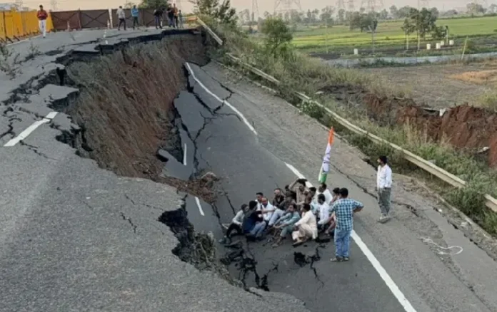 Bhopal Road Collapse